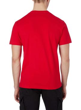 T-Shirt Calvin Klein Jeans Instit Vermelho Homem
