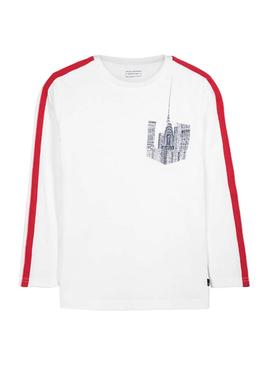 T-Shirt Mayoral Pocket Branco para Menino