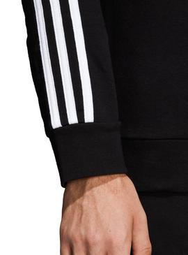 Sweat Adidas 3 Stripes Preto para Homem