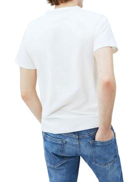 T-Shirt Pepe Jeans Casst Branco para Homem