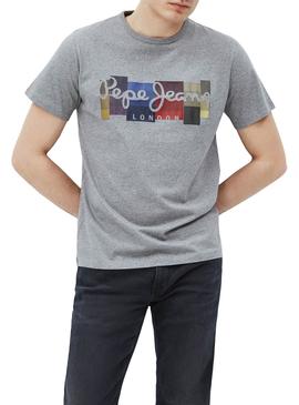 T-Shirt Pepe Jeans Casst Cinza para Homem