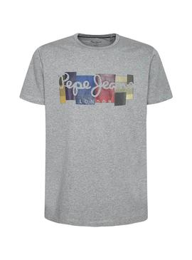 T-Shirt Pepe Jeans Casst Cinza para Homem