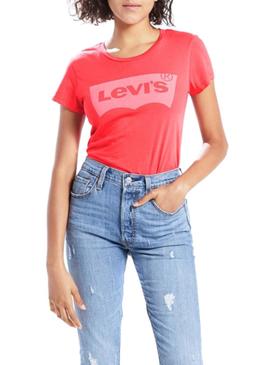 T-Shirt Levis Perfeito Vermelho para Mulher