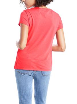 T-Shirt Levis Perfeito Vermelho para Mulher