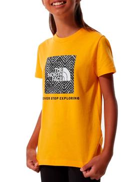 T-Shirt The North Face Box Amarelo Menino y Menina
