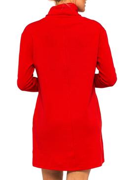 Vestido Tommy Jeans Mock Vermelho para Mulher