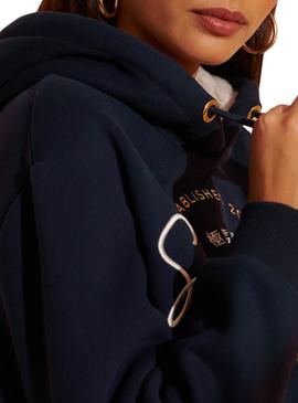 Vestido Superdry Established Azul Azul Marinho Mulher