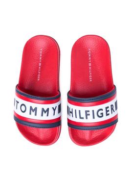 Flip flops Tommy Hilfiger Letter Vermelho para Menino