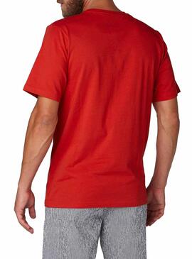 T-Shirt Helly Hansen Logo Vermelho Homem