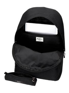 Mochila Pepe Jeans Aris Preto para Menino y Menina