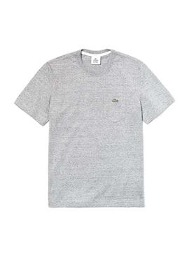 T-Shirt Lacoste TH3786 Bolso Homem Cinzento