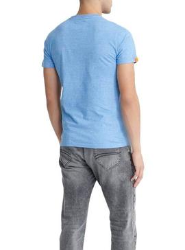 T-Shirt Superdry Original Vintage Azul Homem
