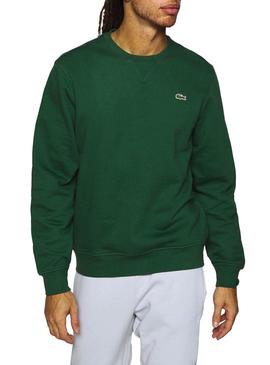 Sweat Lacoste Basic Logo Verde para Homem
