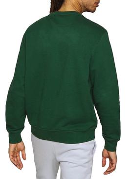 Sweat Lacoste Basic Logo Verde para Homem