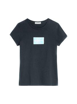 T-Shirt Calvin Klein Monogram Preto para Menina