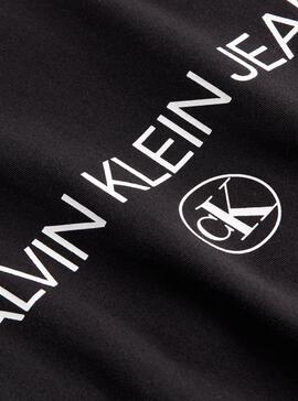 T-Shirt Calvin Klein Archive Logo Preto Homem