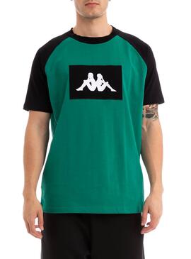 T-Shirt Kappa Baria Verde Homem