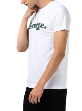 T-Shirt Lacoste Italic Branco para Homem