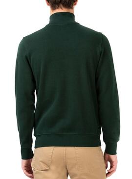 Sweat Lacoste Pescoço longo Verde para Homem