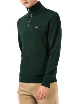 Sweat Lacoste Pescoço longo Verde para Homem