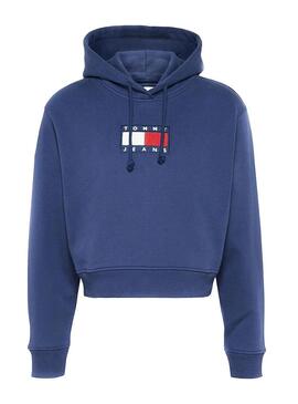 Sweat Calça jeans Tommy Flag Azul para Mulher