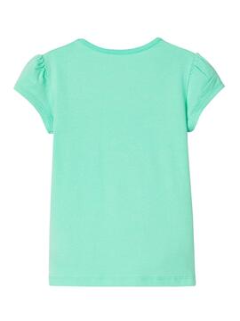 T-Shirt Name It Hapina Verde para Menina