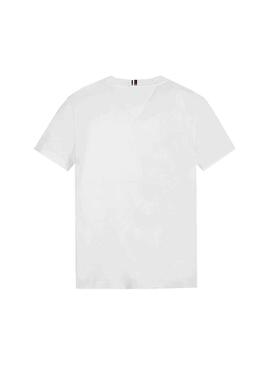 T-Shirt Tommy Hilfiger TH Logo Branco Menino