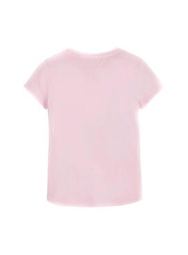 T-Shirt Tommy Hilfiger Essential Rosa para Menina