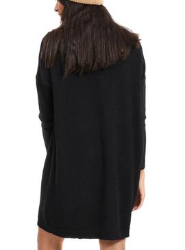 Vestido Vila Rollneck Preto para Mulher