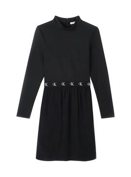 Vestido Calvin Klein Elastic Preto para Mulher