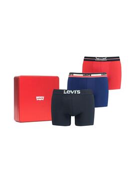 Cuecas Levis Giftbox Vermelho Azul y Preto