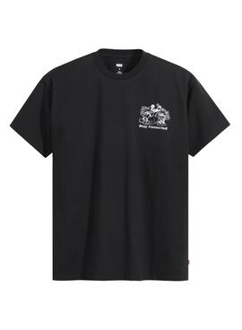 T-Shirt Levis x Disney Preto para Homem