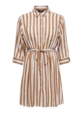 Vestido Only Tamari Listas para Mulher