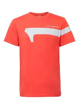 T-Shirt G-Star Reflective Graphic Naranja Homem