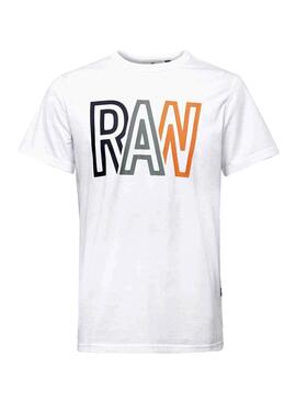 T-Shirt G-Star Raw Compact Branco para Homem