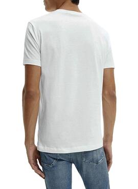 T-Shirt Calvin Klein Horizontal Branco Homem
