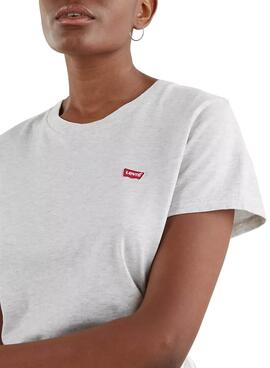 T-Shirt Levis Perfect Tee Orbit Cinza para Mulher