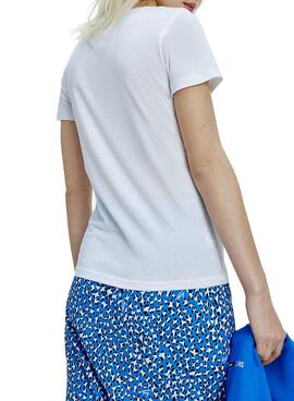T-Shirt Tommy Jeans Essential Branco para Mulher