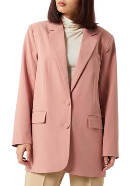 Blazer Vila Vikalinka Rosa para Mulher