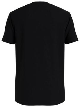 T-Shirt Calvin Klein Logo Piping Preto para Menino
