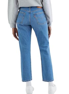 Jeans Levis 501 Crop Azul para Mulher