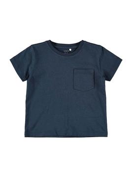T-Shirt Name It Somic Azul Marinho para Menino