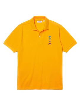 Polo Lacoste Polaroid Amarelo para Homem