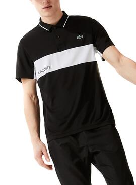 Polo Lacoste Sport Cor Block Preto para Homem