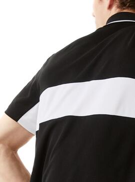 Polo Lacoste Sport Cor Block Preto para Homem