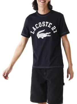 T-Shirt Lacoste TH0061 Azul Marinho para Homem