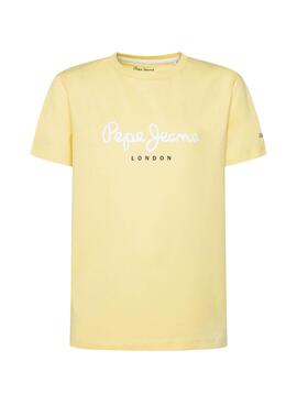 T-Shirt Pepe Jeans Art Amarelo para Menino