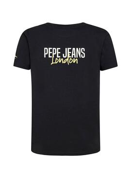 T-Shirt Pepe Jeans Conrad Preto para Menino