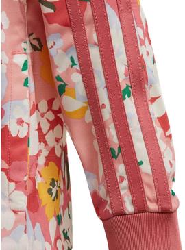 Fato de treino Adidas Floral Rosa para Menina