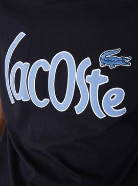 T-Shirt Lacoste Logo Oversize Azul Marinho para Homem